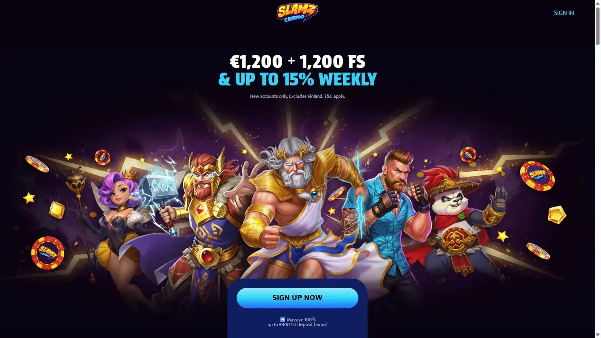 Slamz Casino screenshot